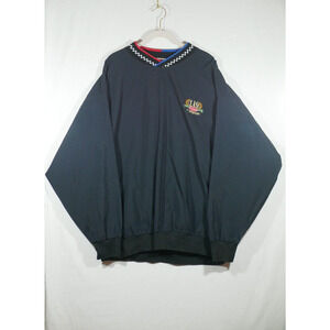 Lions Pride Pullover Windbreaker Mens XL Black JX Enterprises Trucking Vtg